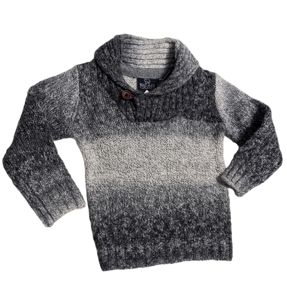 💥🆕 Bear Camp Charcoal Ombre Knitted Sweater 3M
